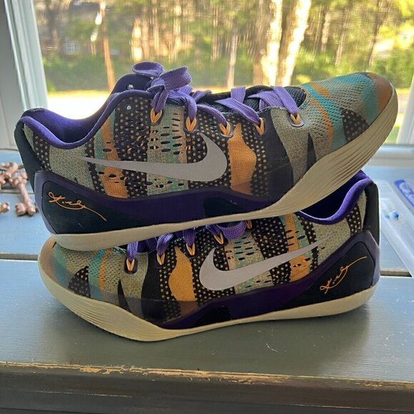 Men's Nike Kobe 9 EM Low Unleashed Pop Art 2014 Shoes Size 8.5 - Picture 15 of 16